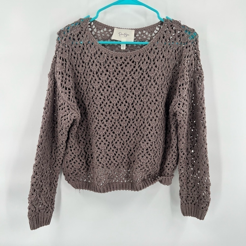 Jessica Simpson brown knit sweater size S